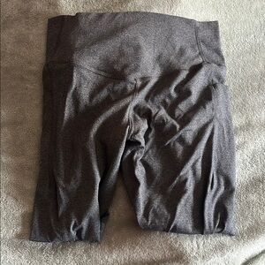Gray High-Waisted Leggings